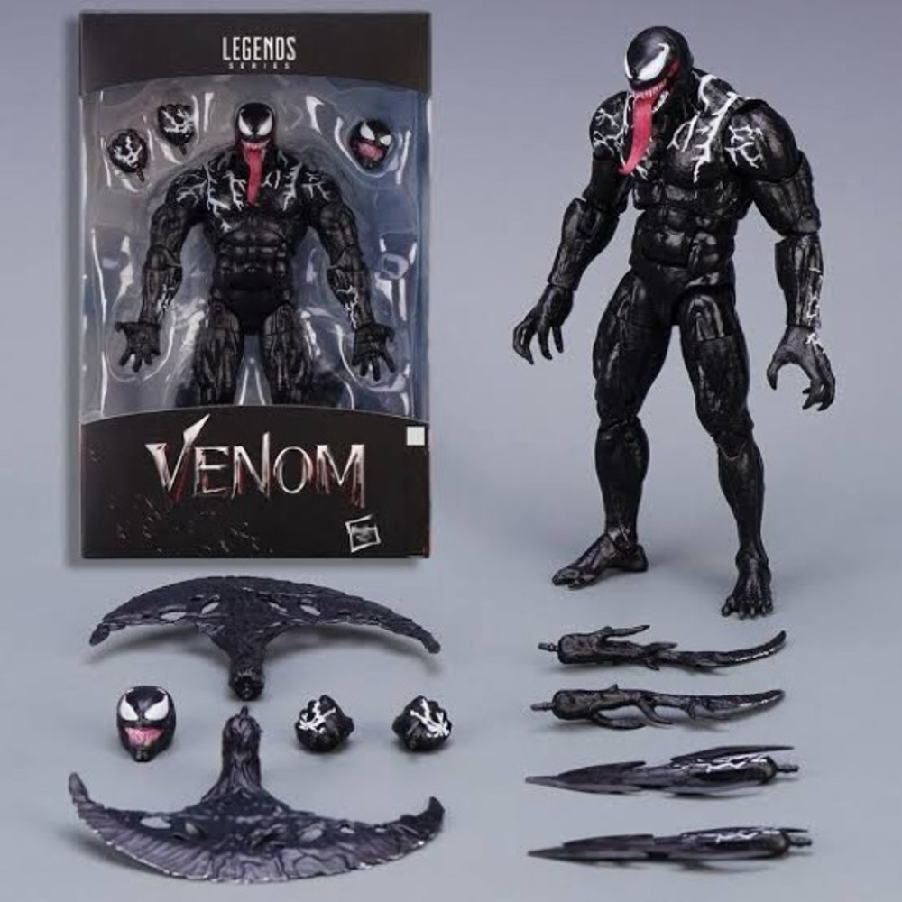 Marvel Legends Venom Figure - Black, White, Red